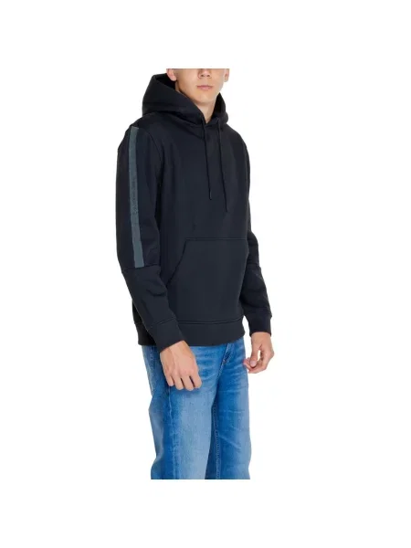 Bluza z kapturem Calvin Klein Jeans czarna