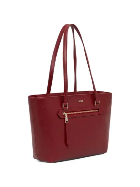 Geantă shopper Dkny cu autograf roșu