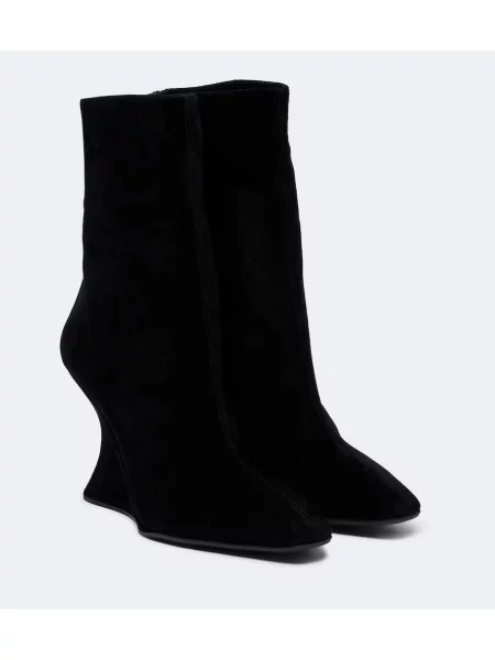 Členkové čižmy Aquazzura čierna