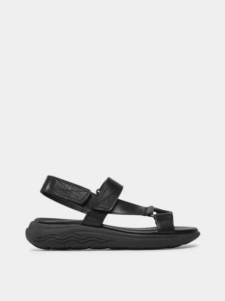 Шкіряні Сандалії Geox Spherica чорний
