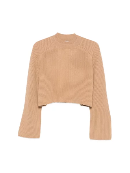 Sweter Max Mara z szerokimi rękawami brązowy