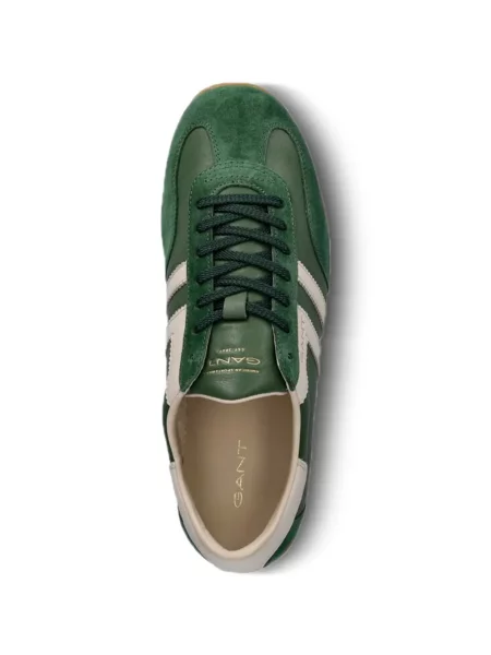 Szarvasbőr csíkos sneaker Gant zöld
