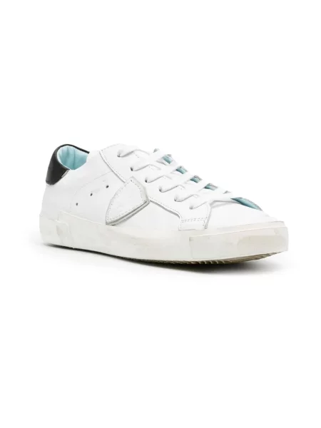 Sneakersy Philippe Model skórzane do tenisa białe