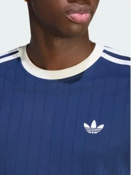 Adidas Póló Drop Needle 3 Stripes Tee Sötétkék