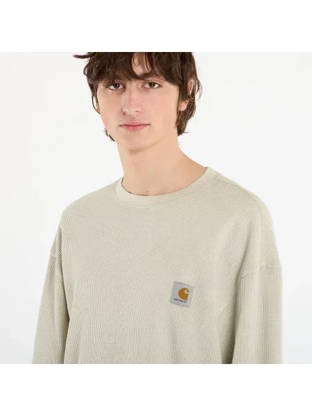 T-shirt Carhartt WIP L/S Vista Waffle T-Shirt UNISEX Fleur De Sel Garment Dyed XS beżowa