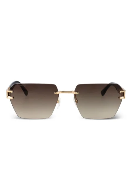 Ochelari de soare Dsquared2 Eyewear cu autograf maro