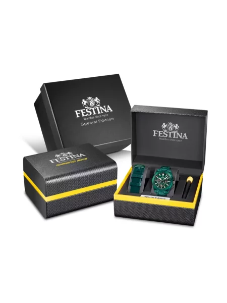 Zegarek Festina kolarski zielony