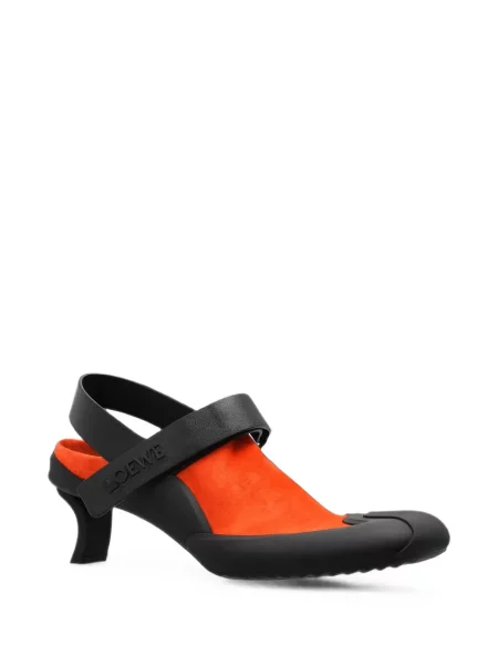 Pantofi cu toc Loewe cu bretele portocaliu