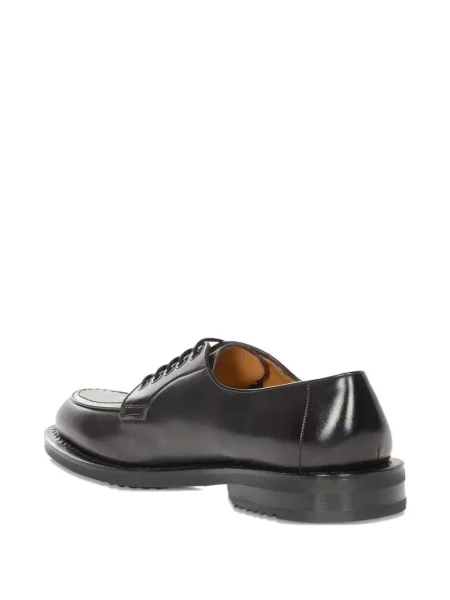 Pantofi derby Ferragamo cu șireturi din dantelă negru