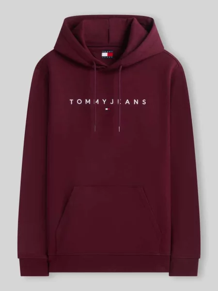 Bluza z kapturem o kroju regular fit z napisem z logo Tommy Jeans
