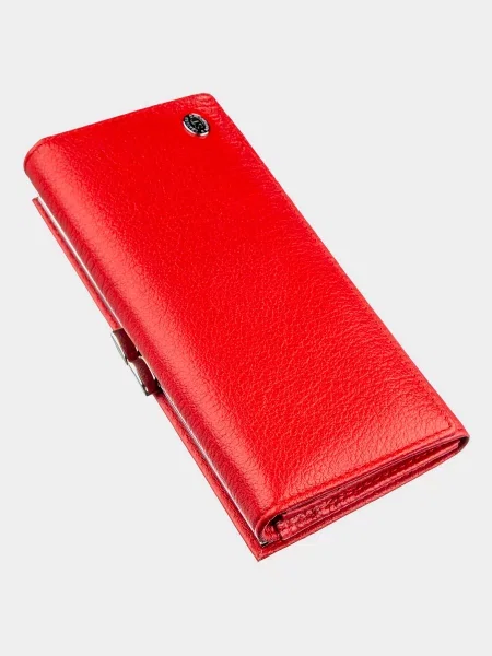 ST Leather Accessories Гаманець Шкіра червоний