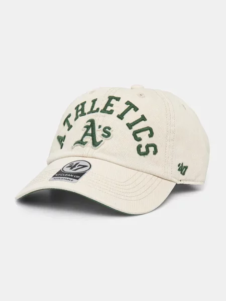 Baseballová čepice 47 brand MLB Oakland Athletics s aplikací béžová