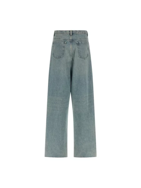 Szerokie jeansy Maison Margiela niebieskie