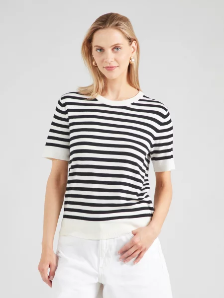 Smith&Soul Pulover negru alb