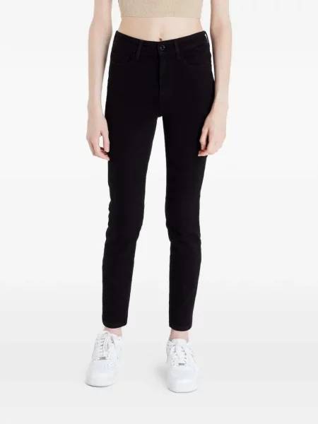 Blugi Guess cu autograf negru
