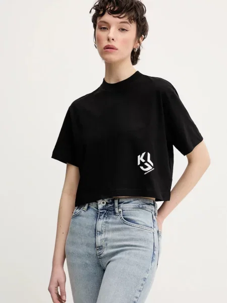 Karl Lagerfeld Jeans t-shirt με μαύρο