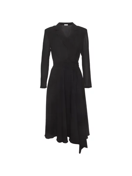 Rochie midi Sandro plic negru