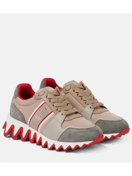 Sneakerși Christian Louboutin din piele de căprioară