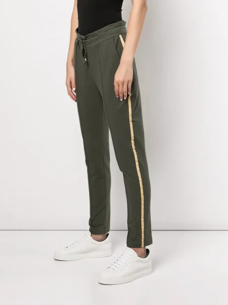 Spodnie Madison.maison w paski zielone