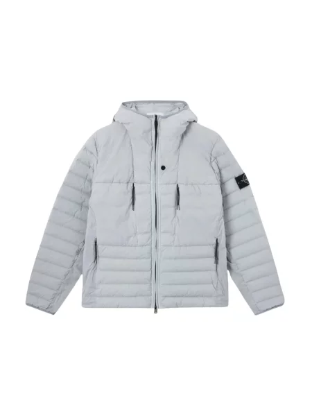 Lekka kurtka Stone Island z kamieniami szara
