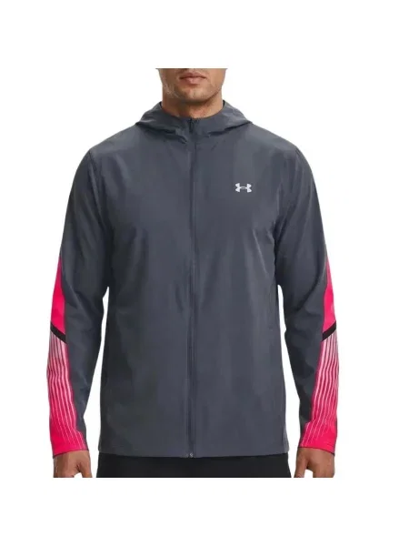 Bluza Dresowa Under Armour Velociti Szaro-Różowa szara