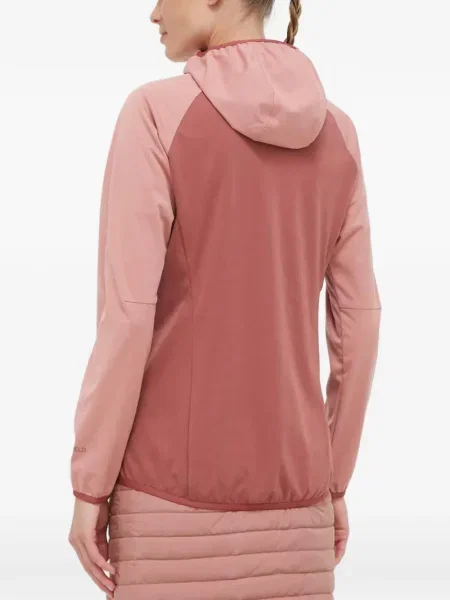 Geacă Jack Wolfskin cu glugă roz