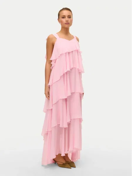 Kostiumas vakarinė suknelė Vero Moda rožinė