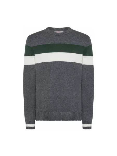 Sweter Sun68 wełniany szary