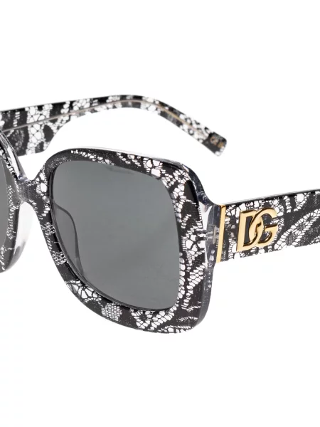 Τετράγωνα γυαλιά ηλίου Dolce & Gabbana Eyewear με δαντέλα μαύρο