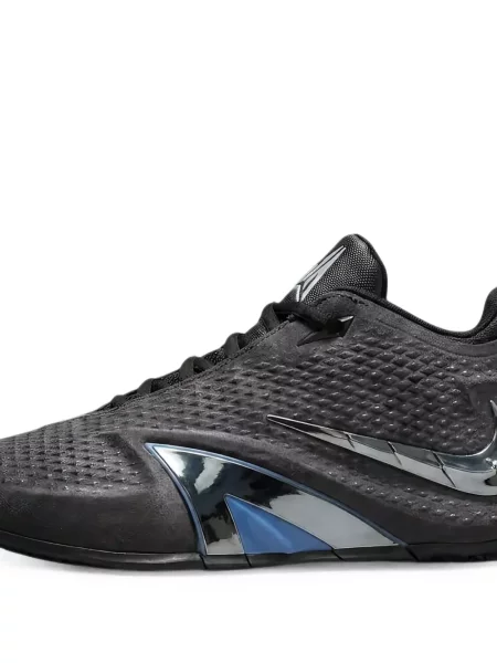 Sneakerși Nike Air Zoom din piele de lac negru