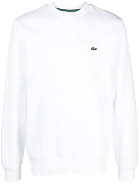 Hanorac Lacoste cu broderie alb