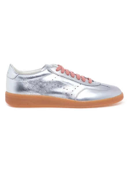 Sneakersy Santoni skórzane szare