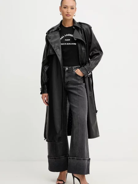 Karl Lagerfeld trencz czarny