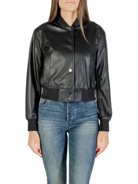Kurtka skórzana Armani czarna