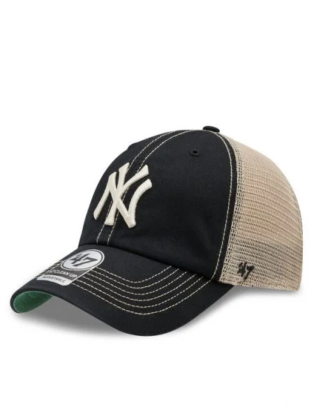 47 Brand Šiltovka Mlb New York Yankees Čierna biela
