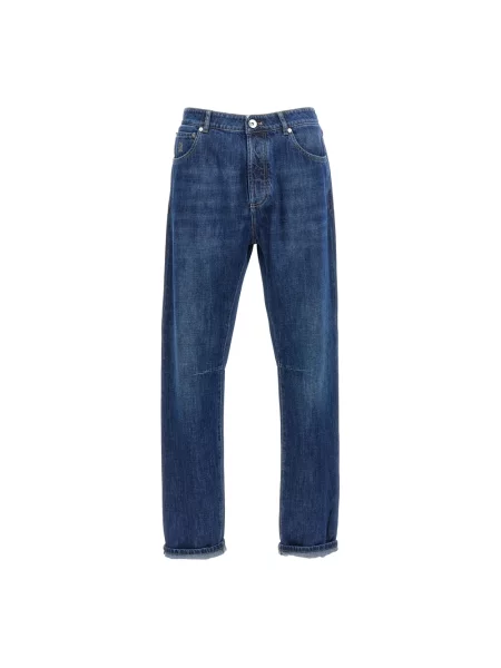 Jeansy Brunello Cucinelli niebieskie