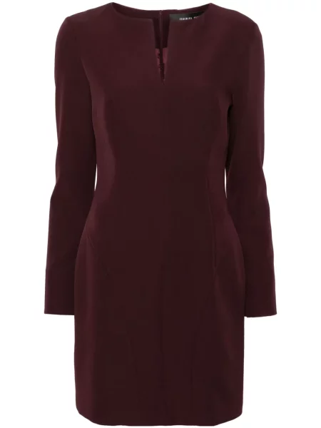 Rochie mini Federica Tosi cu decolteu în V de costum violet