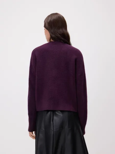 Reserved Кофта із опущеною лінією плечей темно-фіолетовий фіолетовий