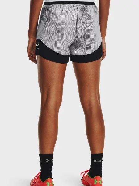 Короткие спортивные шорты Under Armour в полоску серые