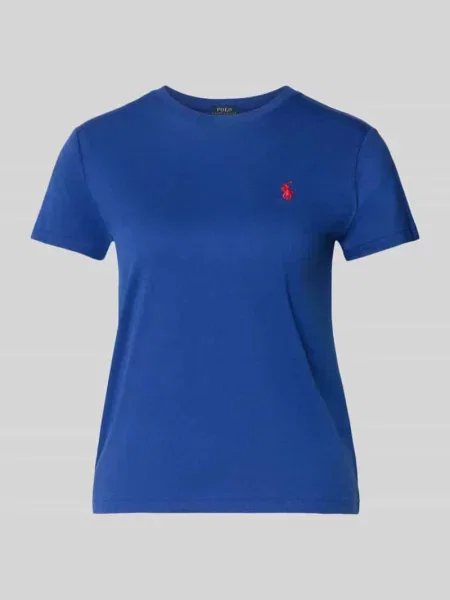 Męski t-shirt o kroju regular fit z czystej bawełny Polo Ralph Lauren niebieska