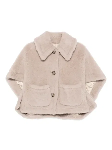 Teddy kabát Max Mara růžový