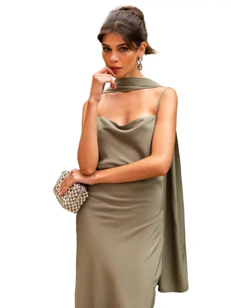 Nisia PartyWear Koktejlové šaty Wattala Dress' zelená