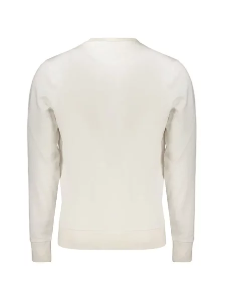 Pulover North Sails cu decolteu rotund cu autograf alb