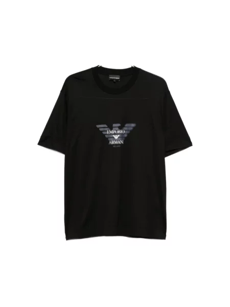 Koszulka Emporio Armani z logo czarna