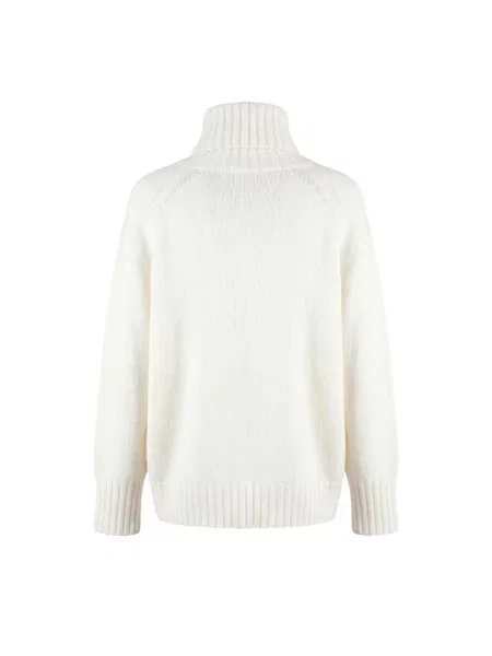 Sweter Moorer wełniany biały