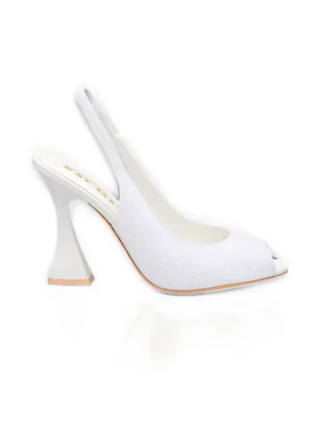 Pantofi cu toc Kat Maconie slingback alb