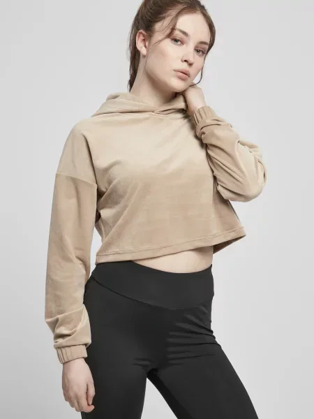 Aksamitna bluza z kapturem Urban Classics z kapturem
