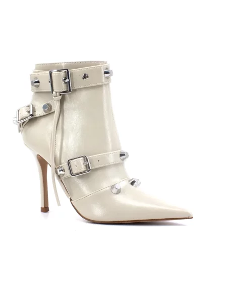 Botki Steve Madden skórzane białe