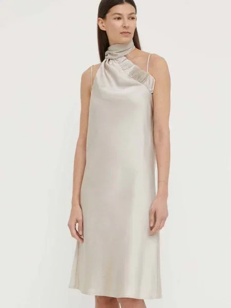 Φόρεμα Bruuns Bazaar AcaciaBBNellie dress μπεζ