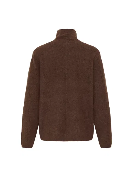 Dzianinowy sweter Ichi brązowy